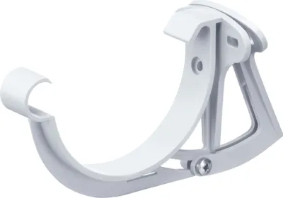 Produktbild von INEFA Stirnbretthalter justierbar für Dachrinne halbrund, PVC NW100 / 100mm, Weiß Dachrinnenhalter Dachrinnenzubehör,  Germany