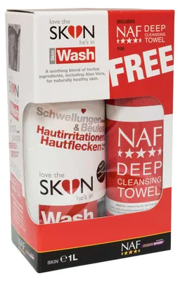 Produktbild von NAF LoveTheSkin Skin Wash 1l Pferdeshampoo
