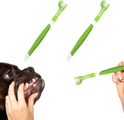 Produktbild von Hundezahnbürste, Hundezahnbürste, Silikonzahnbürste für Hunde und Katzen, Hundezahnbürste, Haustierzahnbürste, zur Reinigung und Pflege der Hundezähne