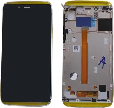 Produktbild von Original Alcatel One Touch Idol Alpha 6032X Display LCD Rahmen Gold Neu