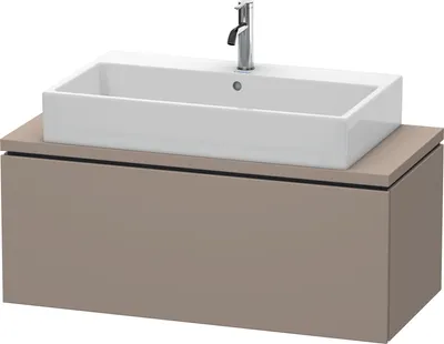 Produktbild von Konsolenunterschrank L-CUBE 400x1020x477mm basalt matt basalt matt