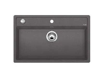 Produktbild von Blanco Dalago 8 - Silgranitspüle, 815x510 mm, mit Ablaufbedienung, felsgrau 518852