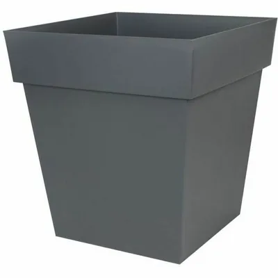 Image de Jardinière EDA Toscane Gris foncé Carré Ø 50 cm