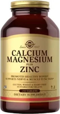 Imagen del producto de Solgar Suplementos dietéticos Calcium Magnesium Plus Zinc, 033984005211