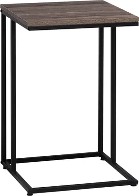 Produktbild von BELIANI Beistelltisch Braun Schwarz U Form Holzoptik Quadratisch Industriell