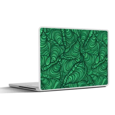 Produktbild von MuchoWow® Laptop Aufkleber Sticker Cover Grün - Muster - Sommer 31x22.5 cm - Laptop-Deko