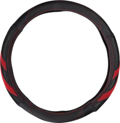 Image de Couvre-volant, Noir Avec Détails Rouges, ø37-39 Cm