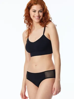 Produktbild von Schiesser Damen Slip schwarz 50/52
