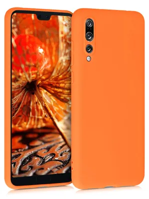 Produktbild von kwmobile Handyhülle für Huawei P20 Pro Hülle - TPU Case - Kabelloses Laden - Schutzhülle Cover in Fruity Orange