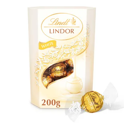 Obrázek produktu pro LINDOR pralinky Bílá čokoláda 200g