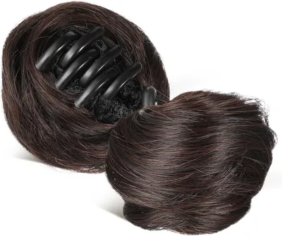 Produktbild von Haarknoten-Verlängerungen mit Krallenclips, 2 Stück