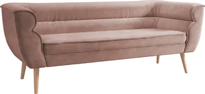 Produktbild von MIRJAN24 Sofa Bal 3, Polstersofa mit Wellenfeder, Holzfüße, Wohnzimmer Kollektion (Farbe: Kronos 27)