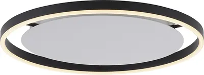Produktbild von Selltec LED Deckenlampe rund SITU Lichtfarbe warmweiß, dimmbar per Wandschalter, Alu anthrazit Wohnzimmer, Esszimmer, Schlafzimmer, Küche