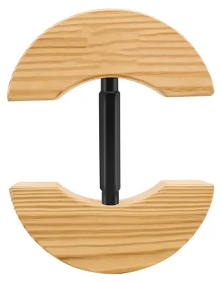 Hoeddehner aus Massivholz, verstellbar, 19x15x3 cm