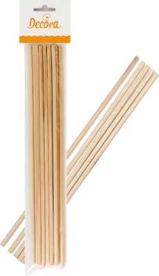 Produktbild von Holzstützen für DECORA-Etagentorten 12 Stück / 300 mm