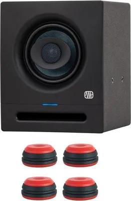 Obrázek produktu pro Studiový monitor Presonus Eris Pro 4 s nožičkami pro reproduktory červený
