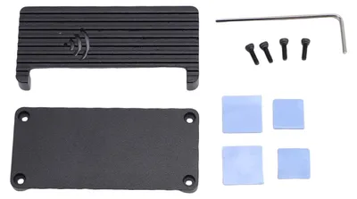 Produktbild von Kühlkörpergehäuse aus Aluminiumlegierung für RasPi Zero 2 W Schutzhülle 2,6 x 1,2 x 0,5 Zoll