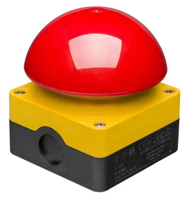 Produktbild von EATON FAK-R/V/KC11/IY Fuß- 229748 Grobhandtaster 1S+1Ö Not-Aus Aufbau