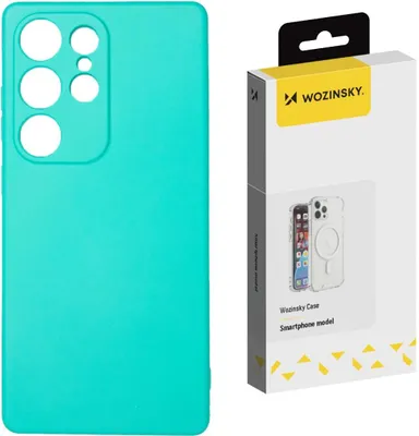 Zdjęcie produktu dla Silikonowe etui Wozinsky Silicone Case na Samsung Galaxy S25+ - miętowe