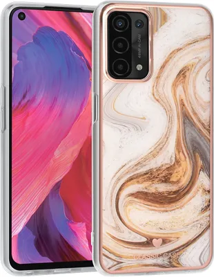 Produktbild von UNIQ Classic Case Oppo A54 5G & A74 5G TPU Backcover hoesje - Marble Brown