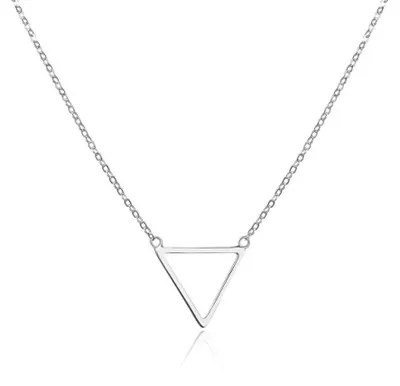 Obrázok produktu pre Pôsobivý strieborný náhrdelník Triangle AGT-N033X
