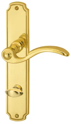 Produktbild von Langschildgarnitur für Bad-WC-Türen, inkl. WC-Riegel