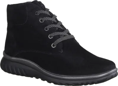 Produktbild von Semler Lena L55055-042 gefütterter Boots, Leder (Nubuk), Schwarz, Wechselfußbett - Damenschuhe Bequeme Stiefel / Stiefeletten, Schwarz, leder (samt-chevro)