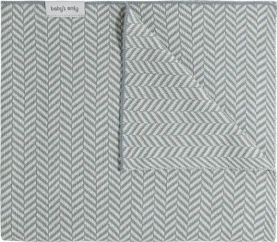 Produktbild von Baby's Only Gitterbettdecke Dawn - Nordic Blue/Ecru - 100x135 cm