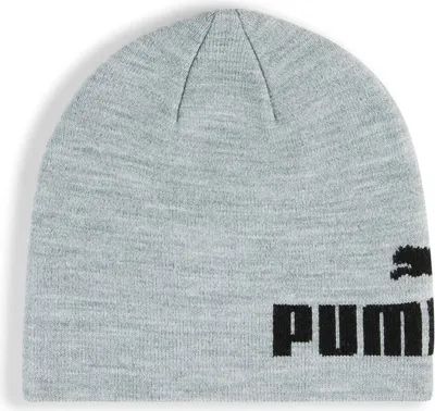 Produktbild von PUMA Mütze Ess Mid Crown Cuffless Beanie Light Gray Heather - Puma Black blaugrau