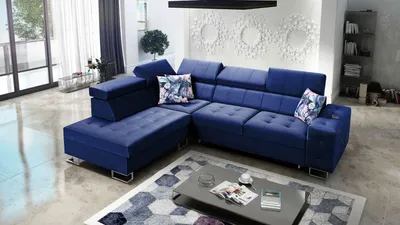 Produktbild von Eckcouch mit Schlaffunktion Ecksofa Schlafsofa HILTONE VII Farbe wählbar