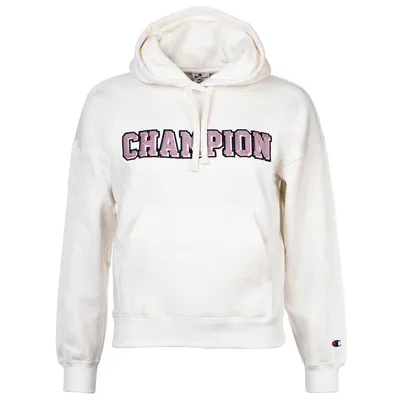 Produktbild von Champion Damen Sweatshirt - Hoodie, Kapuze, Kängurutasche, Logo, uni Hellgelb S