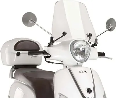 Produktbild von Windschild Puig Urban mit ABE für SYM Fiddle III 50 4T AC E2, Fiddle III 125 4T E3 Bj. 2014 - 2020