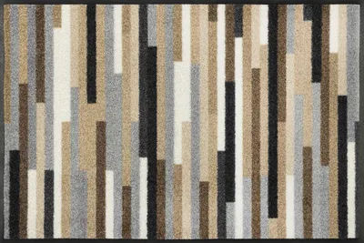 Produktbild von wash+dry Schmutzfangmatte Mikado Stripes nature - 50 x 75 cm