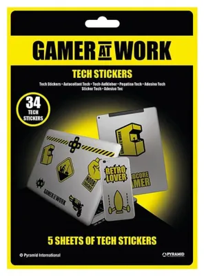 Produktbild von Pyramid Gamer At Work Aufkleber Kinder One Size