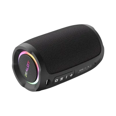 Obrázek produktu pro ZEALOT S49 Přenosný bezdrátový reproduktor s technologií BT 5.2, 40 W, vodotěsný reproduktor IP67, HiFi zvuk, karta AUX-TF, hands-free volání, dlouhá doba přehrávání, kompaktní a přenosný, ideální na večírky