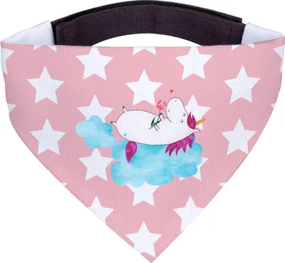 Produktbild von Mr. & Mrs. Panda Halstuch Hund Einhorn Verliebt - Rot Pastell - Geschenk, Unicorn, Tuch, Hunde, Für, Liebe, Einhörner, Schal, Freundin, Wolke