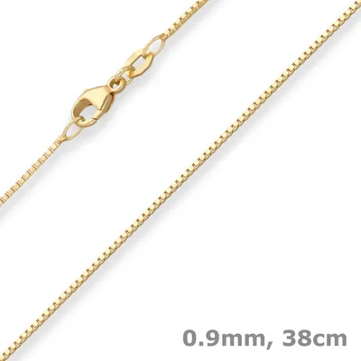 0-9mm-Veneziakette-aus-750-Gelbgold-38cm