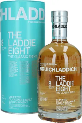 Produktbild von Bruichladdich Laddie Eight + Box 700ml 50% Vol.