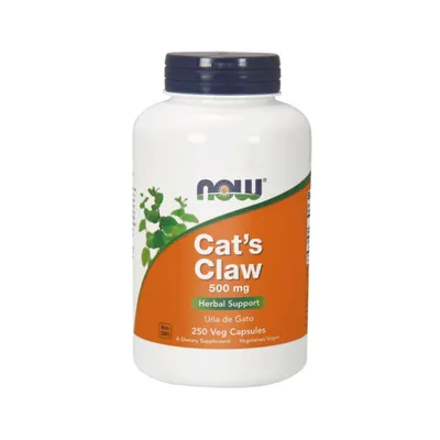 Productafbeelding van NOW Foods kattenklauw 500 mg 250 capsules 3780