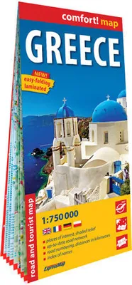 Image de Grèce carte routière stratifiée 1:750 000