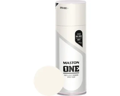 Produktbild von Sprühlack Maston ONE matt RAL 9001 cremeweiß 400 ml