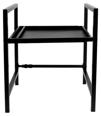 Produktbild von Verstellbarer Mikrowellenständer aus Kohlenstoffstahl, Arbeitsplatten-Organizer für verschiedene Räume (1 Stufe)