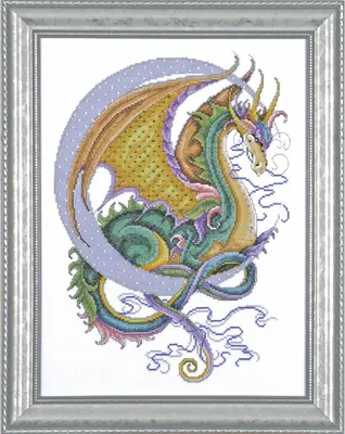 Produktbild von Kreuzstich-Set "Himmlischer Drache", 30x40cm