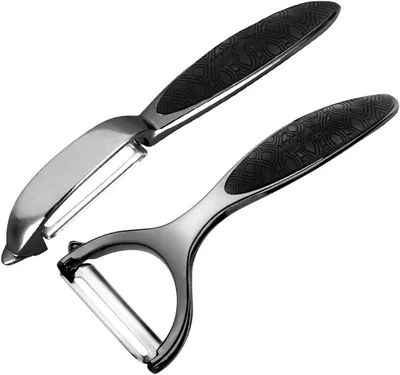 Zdjęcie produktu dla Wielofunkcyjny obieracz do ziemniaków, stal nierdzewna, ergonomiczny uchwyt antypoślizgowy, do warzyw i