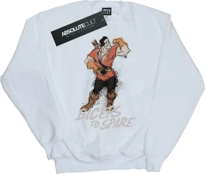Produktbild von Disney - "Beauty And The Beast Biceps To Spare" Sweatshirt für Damen BI48494 (XL) (Weiß)