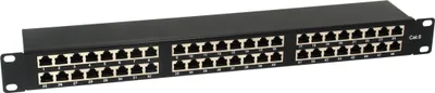 Obrázek produktu pro Equip Pro - Patch Panel - Rack montierbar - RJ-45 X 48 - Schwarz - 1U - 48.3 cm (19")