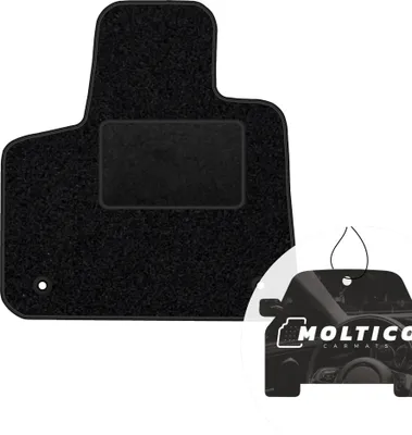 Immagine prodotto di moto-MOLTICO tappetino conducente auto velours lato conducente tappetini auto nero tappetino conducente 1 pezzo adatto per Opel Grandland X dal 2017