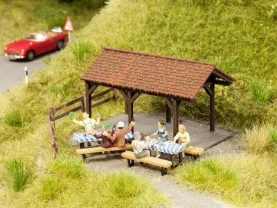 Produktbild von Noch 12031 Gartenparty, Deko Szene mit Figuren H0 (1:87), Fertigmodell