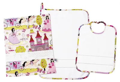 Image de Ensemble bébé 100% coton avec broderies - Blanc