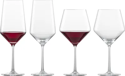 Produktbild von Zwiesel Glas PURE Bordeaux und Burgunder Rotweingläserset 4-tlg.